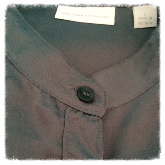 New York & Company Button Up Blouse - Picture 3 of 4